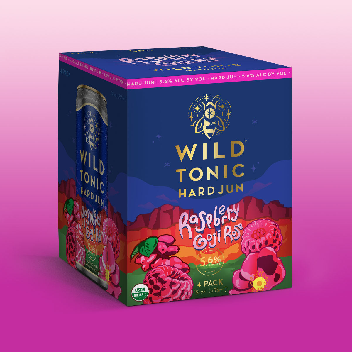 Raspberry Goji Rose 4-Pack