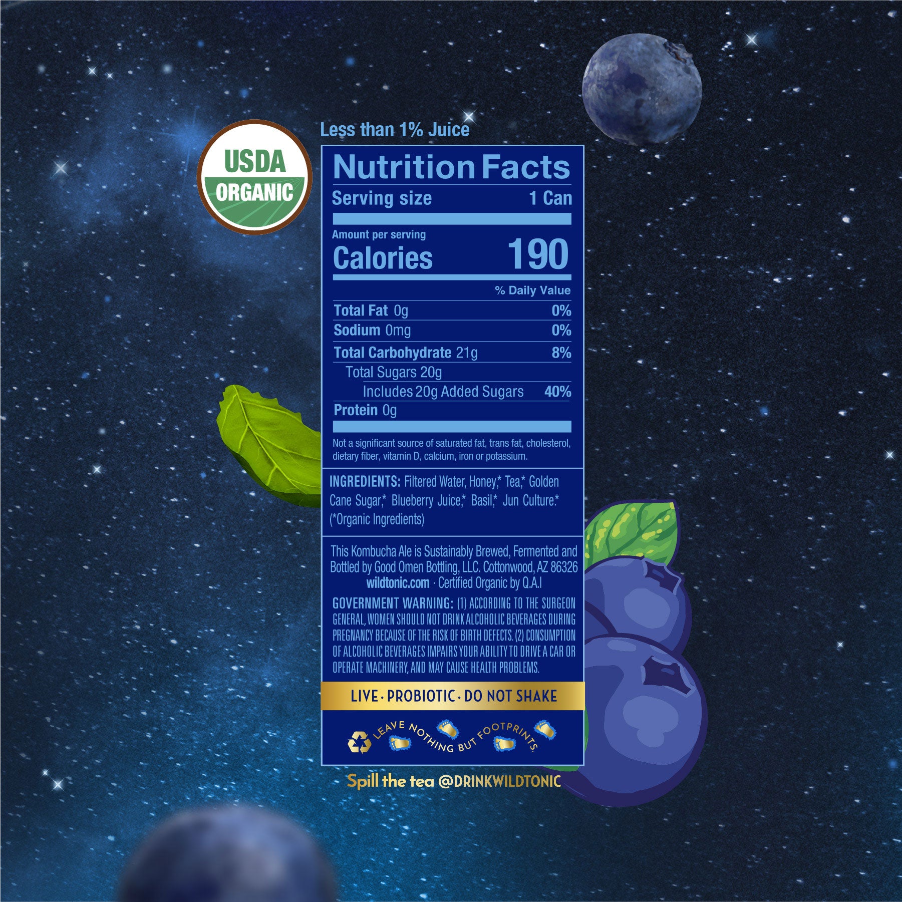 Blueberry Basil (5.6% ABV)