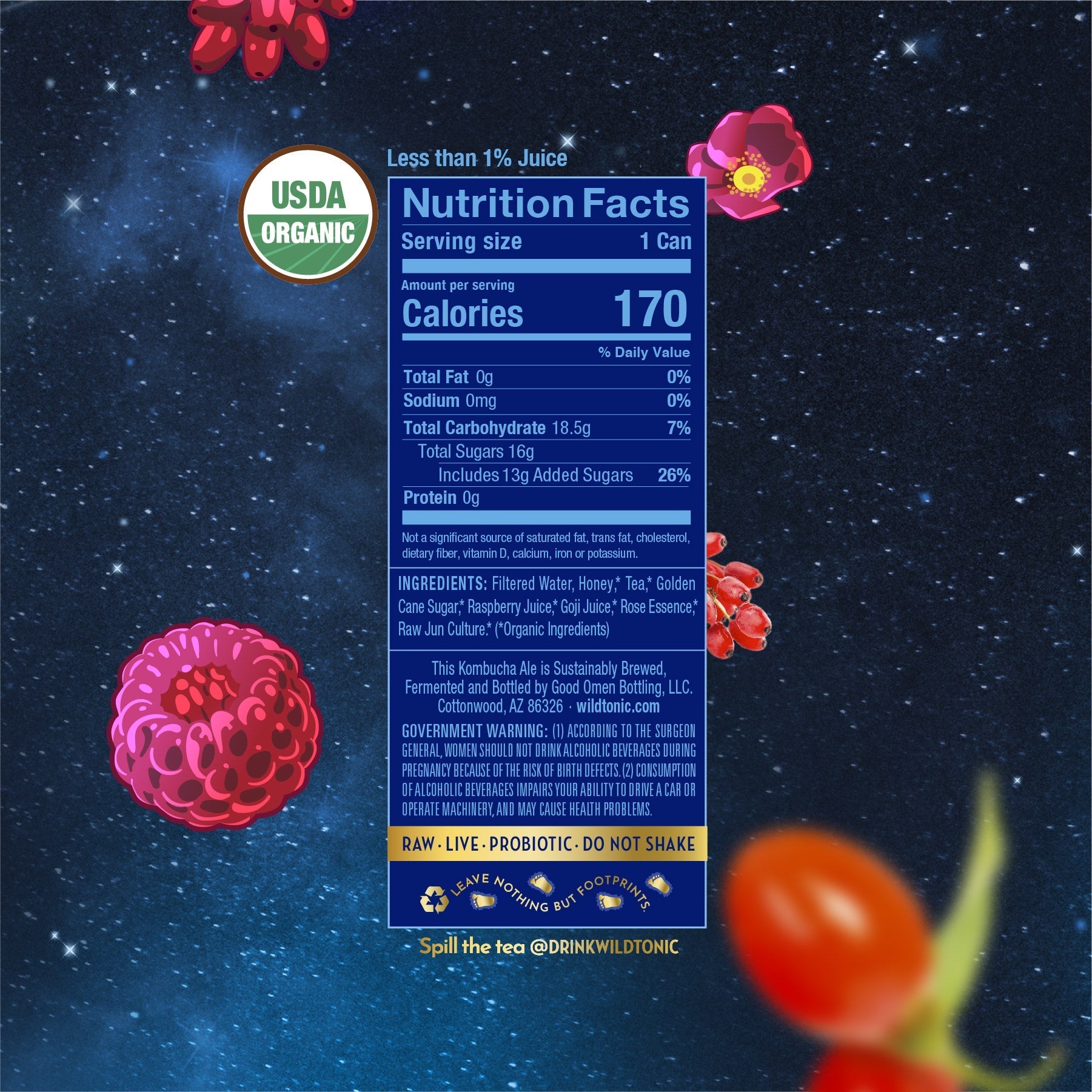 Raspberry Goji Rose 4-Pack