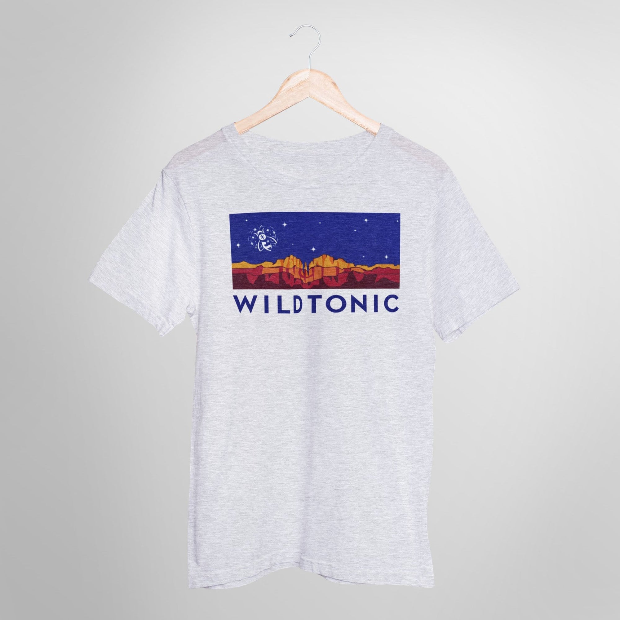 Wild Tonic White T-Shirt (with Sedona mountains)